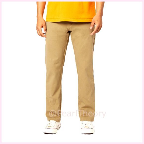 Straight Fit Chino Pants with 4-Way Stretch Flex
